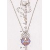 Кулон Xuping цвет Родий с кр-ми Swarovski на цепочке Кристалл Cappuccino Delite длина 40-45см х 1мм фото №2 Кулон Xuping цвет Родий с кр-ми Swarovski на цепочке Кристалл Cappuccino Delite длина 40-45см х 1мм фото №2
