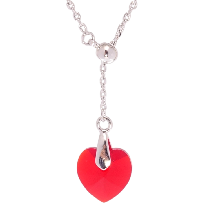 Кулон Xuping колір Родій з кр-ми Swarovski на ланцюжку Кристал Light Siam на бігунці довжина 43-46см х 1мм фото №16 Кулон Xuping колір Родій з кр-ми Swarovski на ланцюжку Кристал Light Siam на бігунці довжина 43-46см х 1мм фото №16
