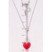 Кулон Xuping колір Родій з кр-ми Swarovski на ланцюжку Кристал Light Siam на бігунці довжина 43-46см х 1мм фото №2