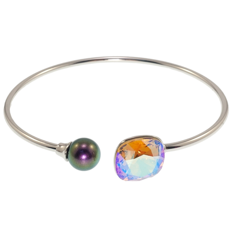 Браслет Xuping колір Родій з кр-ми Swarovski Кристал Light Colorado Topaz Shimmer ø 5.7см фото №8 Браслет Xuping колір Родій з кр-ми Swarovski Кристал Light Colorado Topaz Shimmer ø 5.7см фото №8