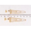 Серьги Xuping QQMM Позолота 18K пусеты Подвески из цепочек фото №2 Серьги Xuping QQMM Позолота 18K пусеты Подвески из цепочек фото №2
