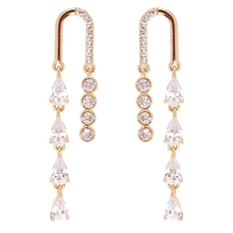 Серьги Xuping JEAN GOUJON Позолота 18K пусеты Инкрустация цирконием фото №1 Серьги Xuping JEAN GOUJON Позолота 18K пусеты Инкрустация цирконием фото №1