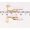 Серьги Xuping JEAN GOUJON Позолота 18K пусеты Инкрустация цирконием фото №2 Серьги Xuping JEAN GOUJON Позолота 18K пусеты Инкрустация цирконием фото №2