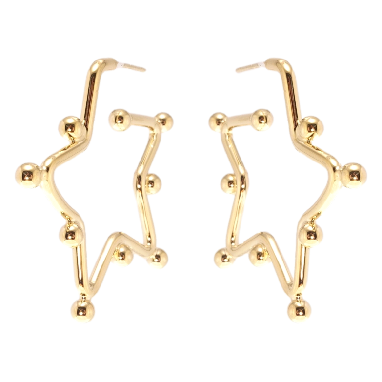 Сережки Xuping JEAN GOUJON Позолота 14K пусети Зірки фото №11