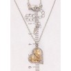 Кулон Xuping колір Родій з кр-ми Swarovski на ланцюжку Серце кристали Golden Shadowr довжина 41-46см х 1мм фото №2 Кулон Xuping колір Родій з кр-ми Swarovski на ланцюжку Серце кристали Golden Shadowr довжина 41-46см х 1мм фото №2