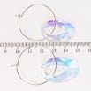 Серьги Xuping цвет Родий с кристаллами Swarovski кольца (конго) Кристальные кольца Shimmer ø 3см фото №2 Серьги Xuping цвет Родий с кристаллами Swarovski кольца (конго) Кристальные кольца Shimmer ø 3см фото №2
