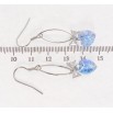 Сережки Xuping колір Родій з кристалами Swarovski французький замок Кристальні серця Ocean Delite фото №2 Сережки Xuping колір Родій з кристалами Swarovski французький замок Кристальні серця Ocean Delite фото №2