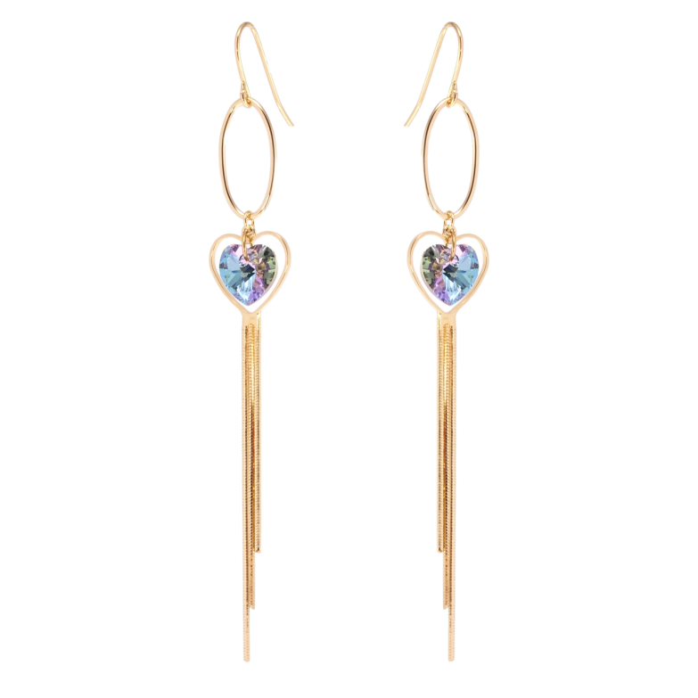 Сережки Xuping колір 18K з кристалами Swarovski французький замок Підвіски з кристалами Paradise Shine фото №21