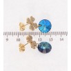 Сережки Xuping колір 18K з кристалами Swarovski пусети Квіточки з кристалами Capri Blue фото №2 Сережки Xuping колір 18K з кристалами Swarovski пусети Квіточки з кристалами Capri Blue фото №2