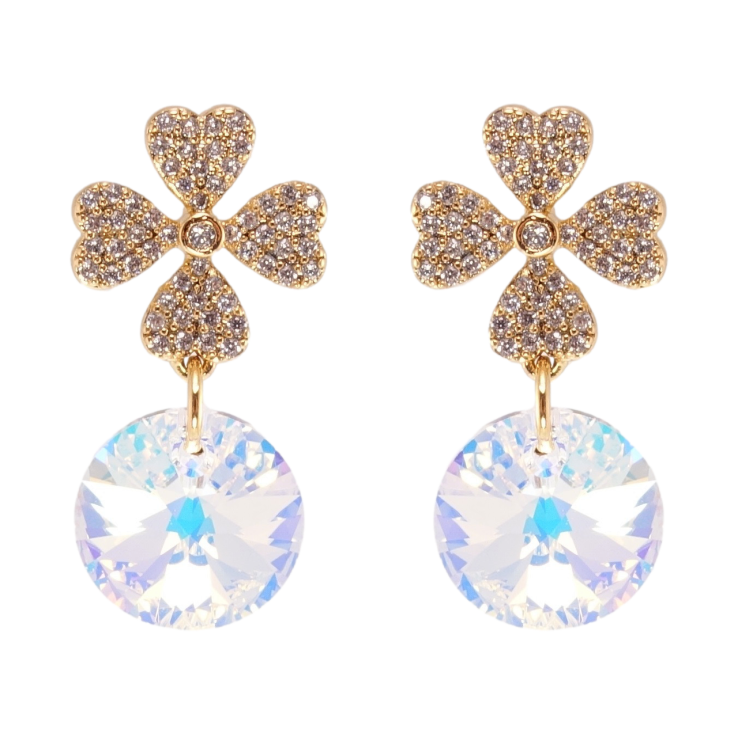 Серьги Xuping цвет 18K с кристаллами Swarovski пусеты Цветочки с кристаллами Shimmer фото №14 Серьги Xuping цвет 18K с кристаллами Swarovski пусеты Цветочки с кристаллами Shimmer фото №14