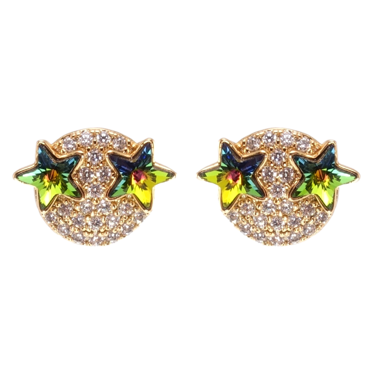 Серьги Xuping цвет 18K с кристаллами Swarovski пусеты Звезды кристаллы Vitrail Medium фото №25 Серьги Xuping цвет 18K с кристаллами Swarovski пусеты Звезды кристаллы Vitrail Medium фото №25