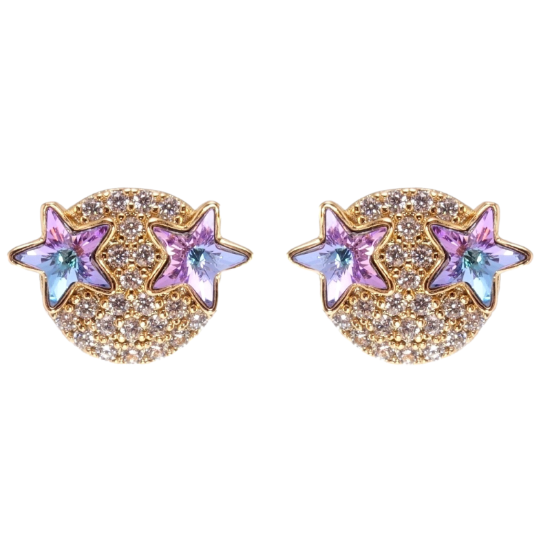 Сережки Xuping колір 18K з кристалами Swarovski пусети Зірки кристали Paradise Shine фото №16 Сережки Xuping колір 18K з кристалами Swarovski пусети Зірки кристали Paradise Shine фото №16