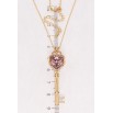 Кулон Xuping цвет 18K с кр-ми Swarovski на цепочке "Ключик с кристаллом Antique Pink" длина 40-44см х 1мм фото №3 Кулон Xuping цвет 18K с кр-ми Swarovski на цепочке "Ключик с кристаллом Antique Pink" длина 40-44см х 1мм фото №3