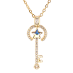Кулон Xuping цвет 18K с кр-ми Swarovski на цепочке "Ключик с кристаллом АВ" длина 40-45см х 1мм фото №2 Кулон Xuping цвет 18K с кр-ми Swarovski на цепочке "Ключик с кристаллом АВ" длина 40-45см х 1мм фото №2