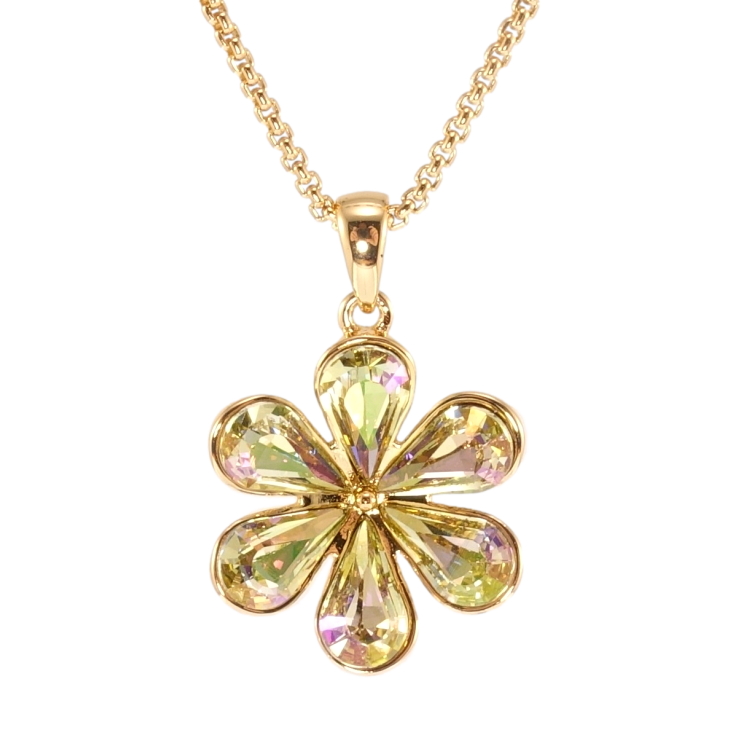 Кулон Xuping колір 18K з кр-ми Swarovski на ланцюжку Квітка з кристалами Vitrail Light довжина 40-45см х фото №18 Кулон Xuping колір 18K з кр-ми Swarovski на ланцюжку Квітка з кристалами Vitrail Light довжина 40-45см х фото №18