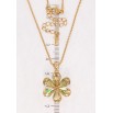 Кулон Xuping колір 18K з кр-ми Swarovski на ланцюжку Квітка з кристалами Vitrail Light довжина 40-45см х фото №2 Кулон Xuping колір 18K з кр-ми Swarovski на ланцюжку Квітка з кристалами Vitrail Light довжина 40-45см х фото №2