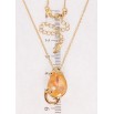 Кулон Xuping колір 18K з кр-ми Swarovski на ланцюжку Мишка кристал Peach Delite довжина 40-45см х 1мм фото №2 Кулон Xuping колір 18K з кр-ми Swarovski на ланцюжку Мишка кристал Peach Delite довжина 40-45см х 1мм фото №2