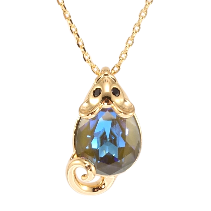 Кулон Xuping колір 18K з кр-ми Swarovski на ланцюжку Мишка кристал Army Green Delite довжина 40-45см х 1мм фото №14 Кулон Xuping колір 18K з кр-ми Swarovski на ланцюжку Мишка кристал Army Green Delite довжина 40-45см х 1мм фото №14