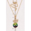 Кулон Xuping колір 18K з кр-ми Swarovski на ланцюжку Лебідь на кристалі Vitrail Medium довжина 41-47см х фото №2