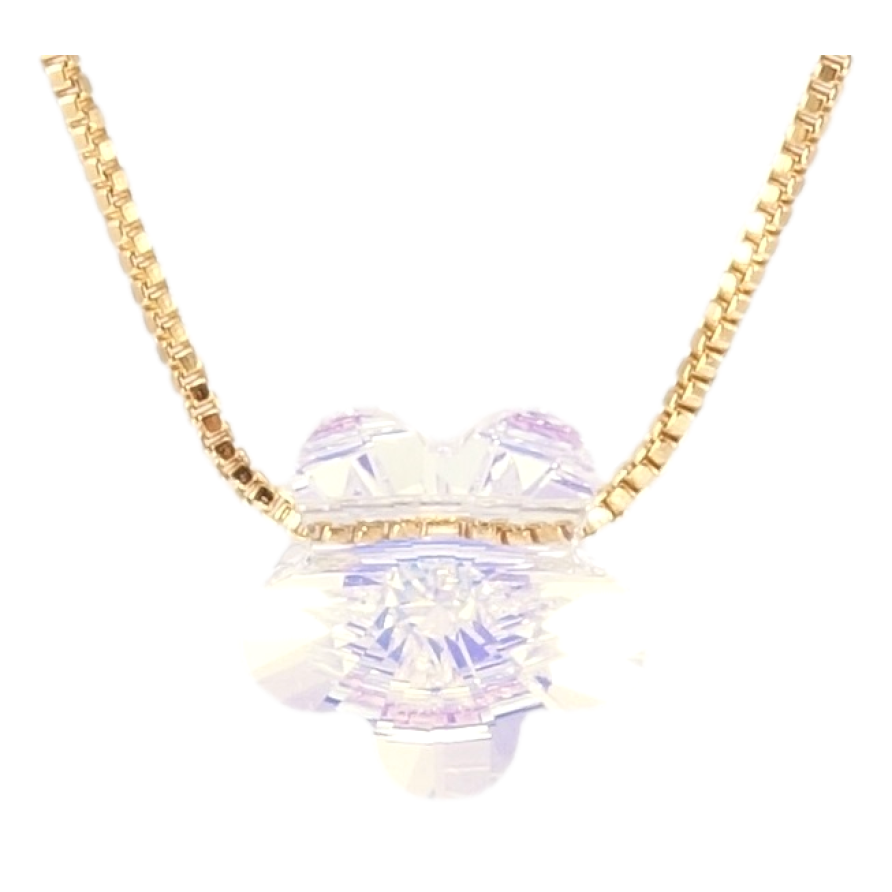 Кулон Xuping колір 18K з кр-ми Swarovski на ланцюжку Кристальна квітка Shimmer довжина 40-45см х 1мм фото №1 Кулон Xuping колір 18K з кр-ми Swarovski на ланцюжку Кристальна квітка Shimmer довжина 40-45см х 1мм фото №1