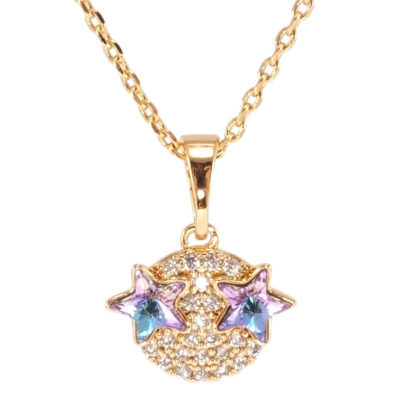 Кулон Xuping колір 18K з кр-ми Swarovski на ланцюжку Зірки кристали Paradise Shine довжина 39-44см х 1мм фото №1 Кулон Xuping колір 18K з кр-ми Swarovski на ланцюжку Зірки кристали Paradise Shine довжина 39-44см х 1мм фото №1