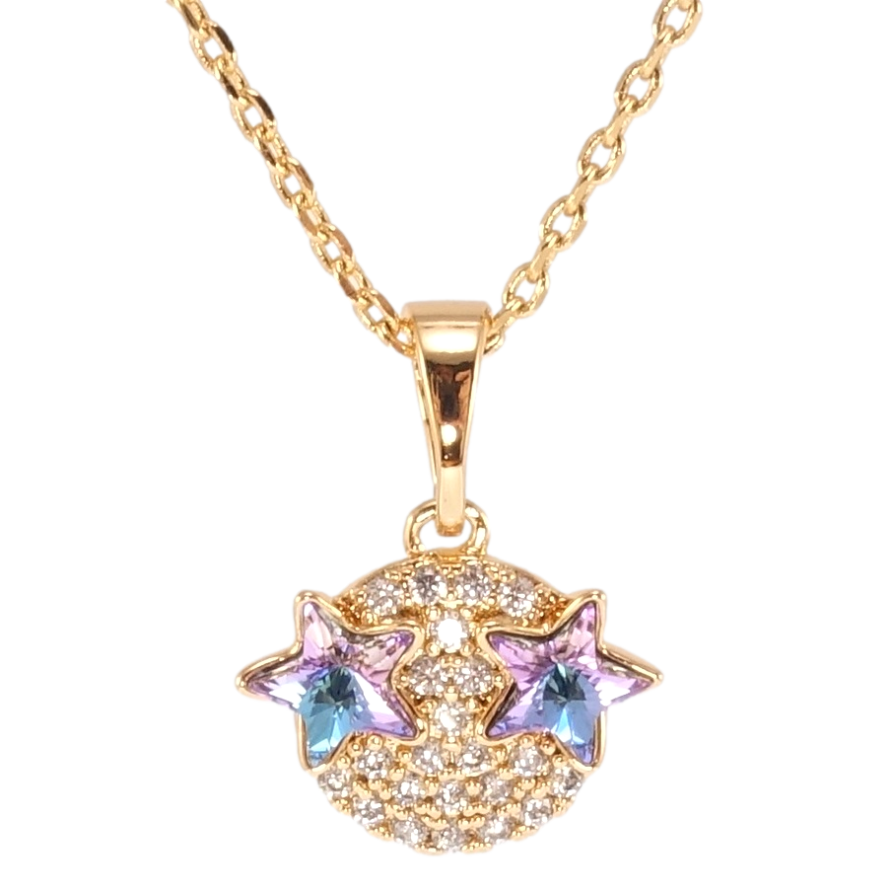 Кулон Xuping колір 18K з кр-ми Swarovski на ланцюжку Зірки кристали Paradise Shine довжина 39-44см х 1мм фото №1 Кулон Xuping колір 18K з кр-ми Swarovski на ланцюжку Зірки кристали Paradise Shine довжина 39-44см х 1мм фото №1