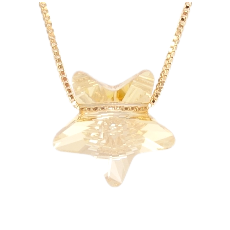 Кулон Xuping колір 18K з кр-ми Swarovski на ланцюжку Кристальна зірка Golden Shadow довжина 40-45см х 1мм фото №20 Кулон Xuping колір 18K з кр-ми Swarovski на ланцюжку Кристальна зірка Golden Shadow довжина 40-45см х 1мм фото №20