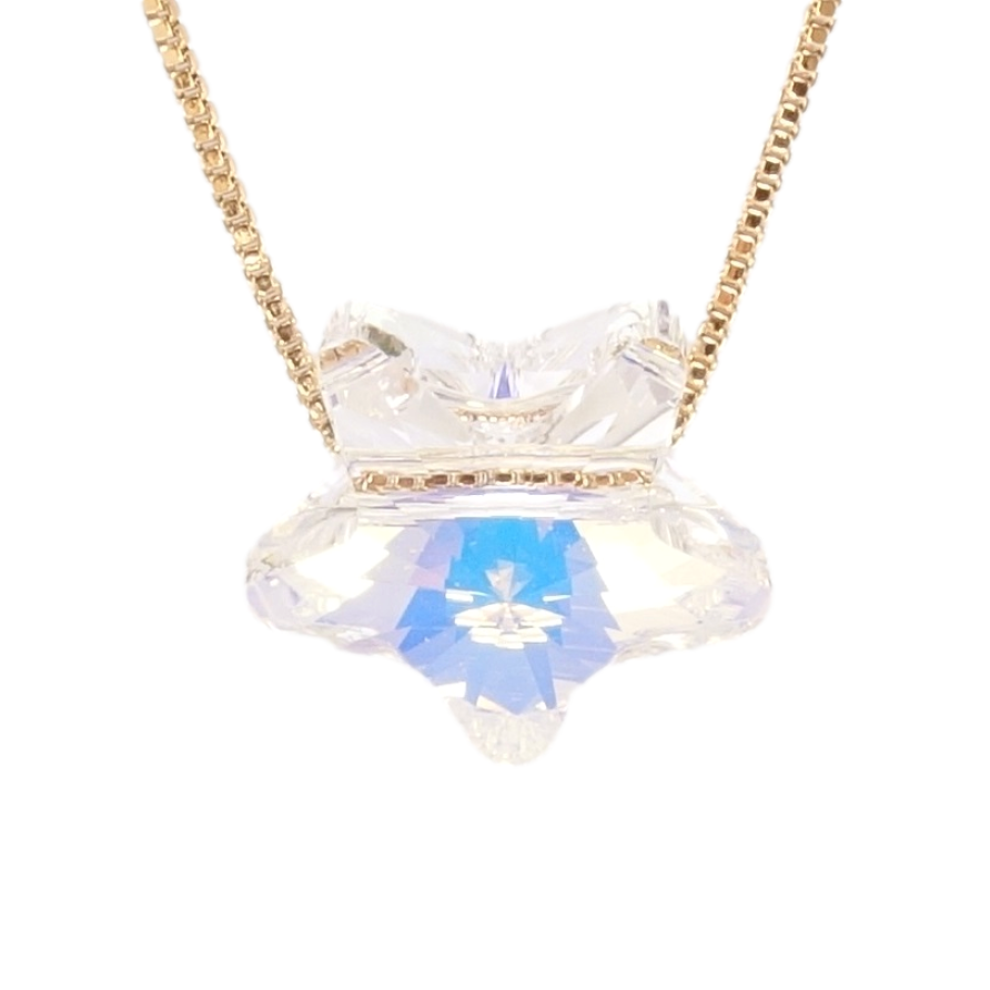Кулон Xuping цвет 18K с кр-ми Swarovski на цепочке Кристальная звезда Shimmer длина 40-45см х 1мм фото №1 Кулон Xuping цвет 18K с кр-ми Swarovski на цепочке Кристальная звезда Shimmer длина 40-45см х 1мм фото №1