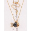 Кулон Xuping колір 18K з кр-ми Swarovski на ланцюжку Рибка з кристалом Montana довжина 39-44см х 1мм фото №2 Кулон Xuping колір 18K з кр-ми Swarovski на ланцюжку Рибка з кристалом Montana довжина 39-44см х 1мм фото №2