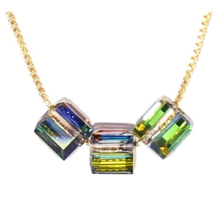 Кулон Xuping колір 18K з кр-ми Swarovski на ланцюжку Кристальні намистини Vitrail Medium довжина 40-45см х 1мм фото №11 Кулон Xuping колір 18K з кр-ми Swarovski на ланцюжку Кристальні намистини Vitrail Medium довжина 40-45см х 1мм фото №11