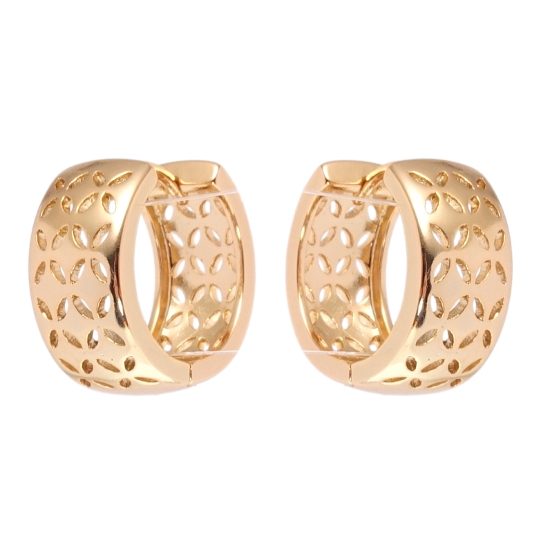Сережки Xuping Позолота 18K колечка Різний орнамент фото №8 Сережки Xuping Позолота 18K колечка Різний орнамент фото №8