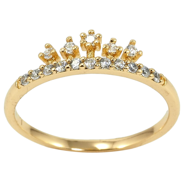 Кольцо Xuping Позолота 18K Корона фото №5