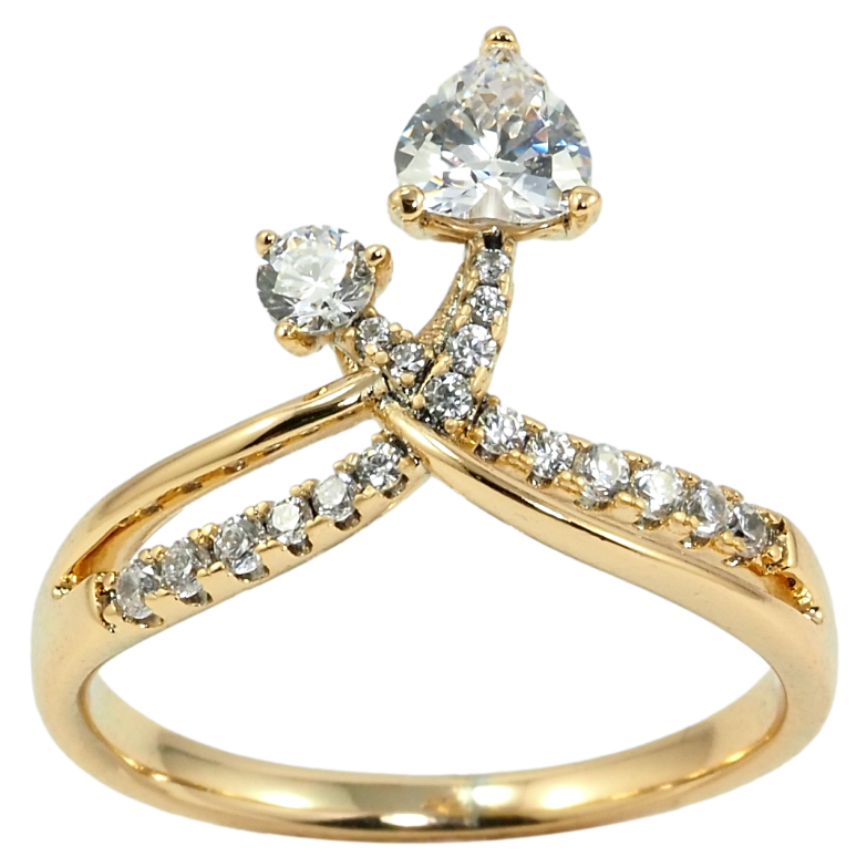 Каблучка Xuping Позолота 18K Інкрустація цирконієм фото №8 Каблучка Xuping Позолота 18K Інкрустація цирконієм фото №8