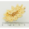 Брошка Квітка з блакитними стразами фото №2 Брошка Квітка з блакитними стразами фото №2