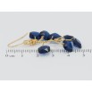 Серьги Xuping Позолота 18K подвески французский замок Гроздья синих фианитов фото №2 Серьги Xuping Позолота 18K подвески французский замок Гроздья синих фианитов фото №2