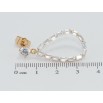 Серьги Xuping Позолота 18K пусеты Капельки из фианитов фото №2