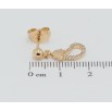 Серьги Xuping Позолота 18K пусеты Баклажаны фото №2 Серьги Xuping Позолота 18K пусеты Баклажаны фото №2