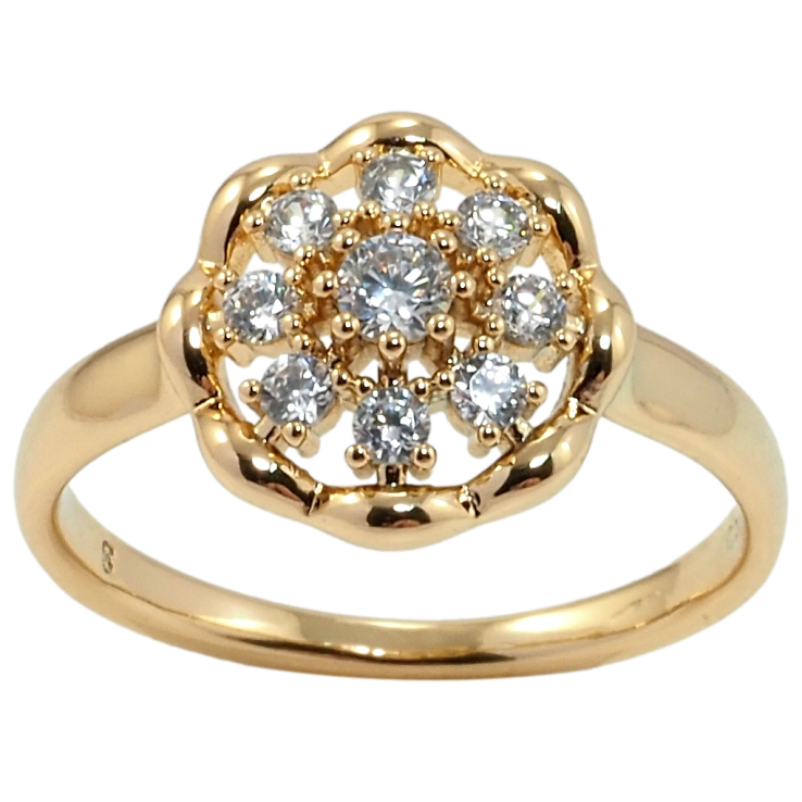 Каблучка Xuping Позолота 18K Квітка фото №11 Каблучка Xuping Позолота 18K Квітка фото №11