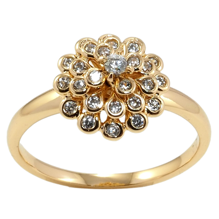 Кольцо Xuping Позолота 18K Пышный цветок фото №18 Кольцо Xuping Позолота 18K Пышный цветок фото №18