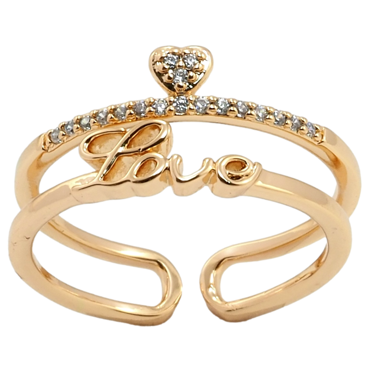 Кольцо Xuping Позолота 18K Любовь фото №4 Кольцо Xuping Позолота 18K Любовь фото №4