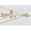 Набор Xuping цвет 18K с кр-ми Swarovski Серьги Кулон на цепочке Слоники с кр-ми Clear длина 40-45см фото №2 Набор Xuping цвет 18K с кр-ми Swarovski Серьги Кулон на цепочке Слоники с кр-ми Clear длина 40-45см фото №2