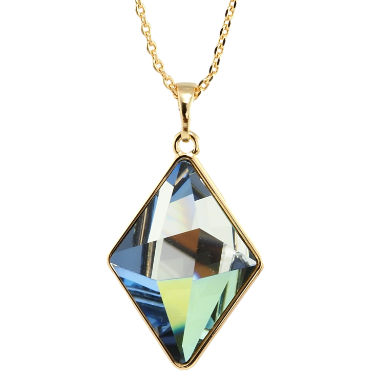 Кулон Xuping колір 18K з кр-ми Swarovski на ланцюжку Кристал Royal Blue, 19х25мм довжина 39-45см х 1мм фото №16 Кулон Xuping колір 18K з кр-ми Swarovski на ланцюжку Кристал Royal Blue, 19х25мм довжина 39-45см х 1мм фото №16
