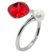 Кольцо Xuping цвет Родий с кр-ми Swarovski "Кристалл Siam с жемчужиной, ø 10мм и 6мм" фото №3 Кольцо Xuping цвет Родий с кр-ми Swarovski "Кристалл Siam с жемчужиной, ø 10мм и 6мм" фото №3