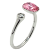 Каблучка Xuping колір Родій з кр-ми Swarovski "Кристал Rose" фото №3 Каблучка Xuping колір Родій з кр-ми Swarovski "Кристал Rose" фото №3