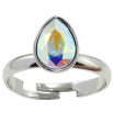 Кольцо Xuping цвет Родий с кр-ми Swarovski "Кристальная капелька АВ" фото №2 Кольцо Xuping цвет Родий с кр-ми Swarovski "Кристальная капелька АВ" фото №2