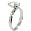 Кольцо Xuping цвет Родий с кр-ми Swarovski "Кристальная капелька АВ" фото №3 Кольцо Xuping цвет Родий с кр-ми Swarovski "Кристальная капелька АВ" фото №3