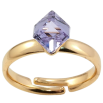 Кольцо Xuping цвет Позолота 18K с кр-ми Swarovski "Кристальный куб Provence Lavender" 6х6мм фото №2 Кольцо Xuping цвет Позолота 18K с кр-ми Swarovski "Кристальный куб Provence Lavender" 6х6мм фото №2