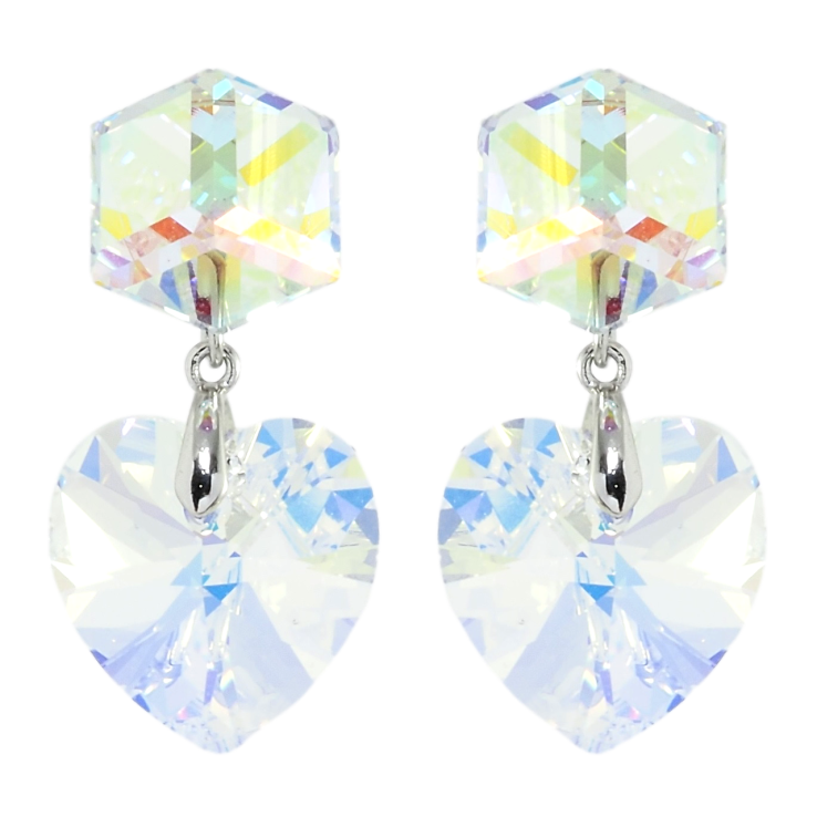 Серьги Xuping цвет Родий с кристаллами Swarovski пусеты Кристаллы Shimmer фото №9 Серьги Xuping цвет Родий с кристаллами Swarovski пусеты Кристаллы Shimmer фото №9
