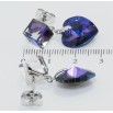 Серьги Xuping цвет Родий с кристаллами Swarovski пусеты Кристаллы Purple Velvet фото №2 Серьги Xuping цвет Родий с кристаллами Swarovski пусеты Кристаллы Purple Velvet фото №2