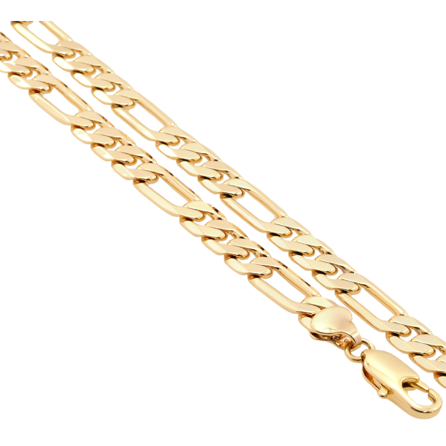 Ланцюжок Xuping Позолота 18K Плетіння Фігаро довжина 55см х 7мм фото №1 Ланцюжок Xuping Позолота 18K Плетіння Фігаро довжина 55см х 7мм фото №1
